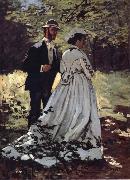 Claude Monet Les Promeneurs oil painting artist